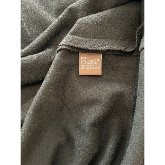 J.McLaughlin Black Tunic Top Pullover V-Neck Stretchy Soft Faux Suede Size M Emo - Picture 5 of 5